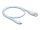 Delock USB 2.0 kábel USB A-típusú dugó - USB Type-C  dugó 0,5 m kék Szilikon (DL-81221)