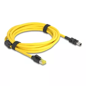   Delock kábel RJ45 dugó Cat.6-Mini I/O 8 tűs D-alakú 2-es típusú dugó 3 m sárga (DL-81252)