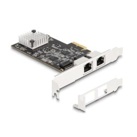   Delock PCI Express x2 kártya - 2 x RJ45 5 Gigabit LAN (DL-81261)