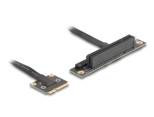Delock adapter Mini PCIe apa PCIe 3.0 x8 slot 90 -os szögben, 20 cm-es kábellel