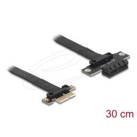   Delock PCI Expressz riser kártya x1 apa - x1 szlot kábellel 30 cm hosszú (DL-81297)