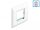 Delock Easy 45 modul tartó kerettel fehér, 80 x 80 mm méretű (DL-81300)