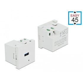   Delock Easy 45 USB töltőcsatlakozó modul 1 x USB type-A (DL-81311)