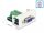 Delock Easy 45 modul VGA aljzat 16 tűs csatlakozóblokkba 22,5 x 45 mm-es