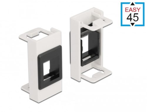 Delock Easy 45 Modul Keystone tartó 22,5 x 45 mm, fehér / fekete