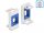 Delock Easy 45 Modul Keystone tartó 22,5 x 45 mm, fehér / kék (DL-81357)