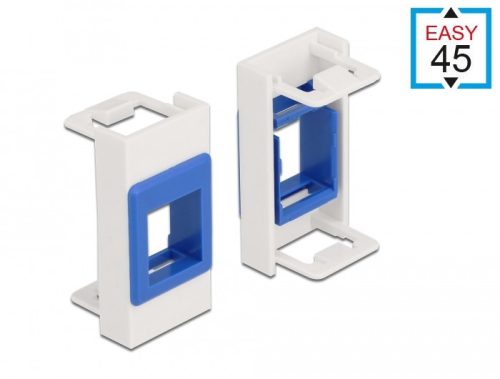 Delock Easy 45 Modul Keystone tartó 22,5 x 45 mm, fehér / kék