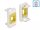 Delock Easy 45 Modul Keystone tartó 22,5 x 45 mm, fehér / sárga (DL-81358)