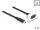 Delock Easy 45 modul SuperSpeed USB 10 Gbps (USB 3.2 Gen 2) USB Type-C anya - USB Type-C apa rövid kábellel, 22,5 x 45 mm