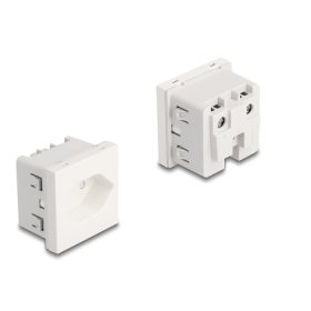   Delock 45 x 45 mm méretű, Easy 45 földelt hálózati csatlakozóaljzat T13 Svájc (DL-81437)