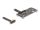 Delock adapter PCIe 3.0 x1 apa 90 -os szögben M.2 Key M anya csatlakozóra, 10 cm-es kábellel