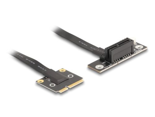 Delock adapter Mini PCIe apa PCIe 3.0 x1 női PCIe 3.0 x1 90 -os szögben, 20 cm-es kábellel