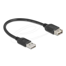   Delock USB 2.0 hosszabbítókábel EASY USB Type-A apa - EASY USB Type-A anya 0,2 m (DL-81510)