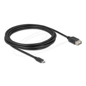   Delock USB 2.0 kábel EASY USB Type Micro apa - EASY USB Type-A anya 3 m (DL-81520)