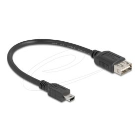   Delock USB 2.0 kábel USB Type Mini-B apa - EASY USB Type-A anya 0,2 m (DL-81522)