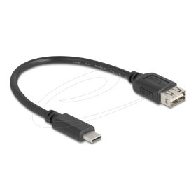   Delock USB 2.0 kábel USB Type-C  apa   EASY USB Type-A anya, 0,2 m (DL-81534)