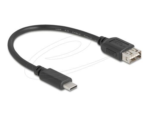 Delock USB 2.0 kábel USB Type-C  apa   EASY USB Type-A anya, 0,2 m