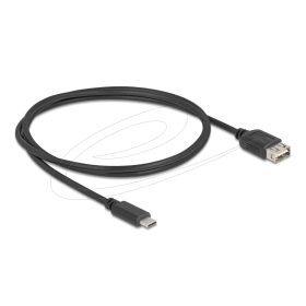   Delock USB 2.0 kábel USB Type-C  apa - EASY USB Type-A anya 1 m (DL-81536)