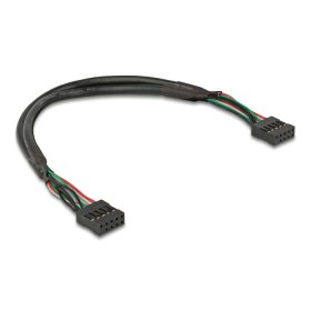   Delock Kábel USB 2.0-s csatlakozóhüvellyel, 2,54 mm, 10 tű - USB 2.0-s csatlakozóhüvellyel, 2,54 mm, 10 tű, 25 cm (DL-82029)