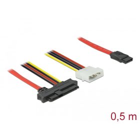   Delock Kábel SAS SFF-8482 + Táp > 1 db. 7 pin-es SATA 0,5 m (DL-82219)