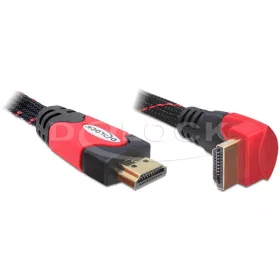   Delock High Speed HDMI Ethernet kábel, A-A apa/apa 1,0m hajlított (DL-82685)