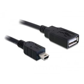   Delock kábel USB 2.0-A anya > mini USB apa 0,5 m (DL-82905)