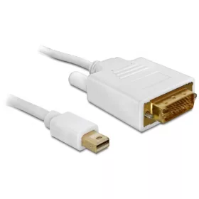   Delock Displayport mini apa > DVI 24pin apa kábel, 2 m (DL-82918)