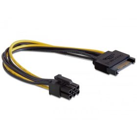   Delock tápkábel SATA 15 pin > 6 pin PCI Expressz (DL-82924)