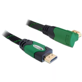   Delock High Speed HDMI-kábel típusú Ethernet   HDMI A dugós > HDMI A dugós derékszögű 4K 1 m (DL-82951)