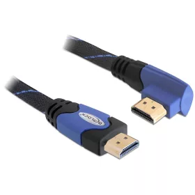   Delock High Speed HDMI-kábel típusú Ethernet   HDMI A dugós > HDMI A dugós derékszögű 4K 1 m (DL-82955)