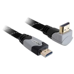  Delock High Speed HDMI-kábel típusú Ethernet   HDMI A dugós > HDMI A dugós derékszögű 4K 2 m (DL-82994)