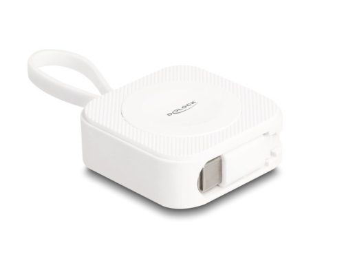 Delock USB Type-C  töltő felület Apple órákhoz fehér, mágneses