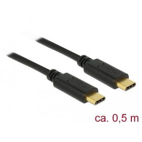   Delock USB 2.0 kábel Type-C a Type-C 0,5 m PD 5 A E-Marker (DL-83043)