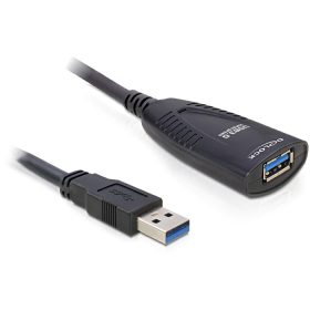 Delock USB 3.0 Hosszabbító kábel, 5 m (DL-83089)