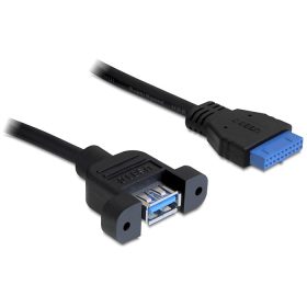   Delock kábel USB 3.0 pin header female > 1 x USB 3.0-A female (DL-83118)