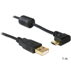   Delock USB-A apa > USB micro-B apa kábel, 90 -ban forgatott bal/jobb (DL-83147)