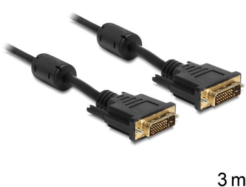 Delock DVI 24+1 apa > apa kábel, 3 m