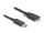 Delock Aktív optikai kábel USB 10 Gbps-A apa > USB 10 Gbps Micro-B Típusú dugó csavarokkal ellátott 5 m