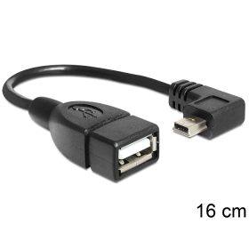   Delock USB mini apa > USB 2.0-A anya OTG kábel, 16 cm (DL-83245)