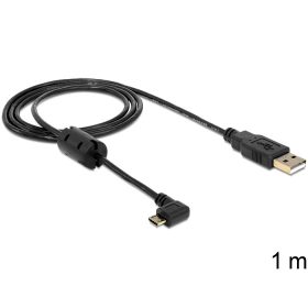   Delock USB-A apa > USB micro-B anya kábel, 270 -ban forgatott, 1m (DL-83250)