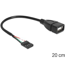Delock USB 2.0 A típus, anya - pin fejes kábel (DL-83291)