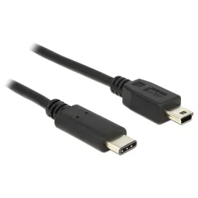   Delock Kábel USB Type-C  2.0 dugó > USB 2.0 Mini-B típusú dugó 0,5 m fekete (DL-83335)