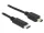 Delock Kábel USB Type-C  2.0 dugó > USB 2.0 Mini-B típusú dugó 0,5 m fekete (DL-83335)