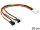 Delock Molex 4 pin apa > 4 x 2 pin ventillátor tápkábel (DL-83343)