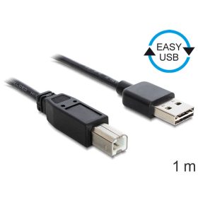   Delock EASY-USB 2.0 -A apa > USB 2.0-B apa kábel, 1 m (DL-83358)