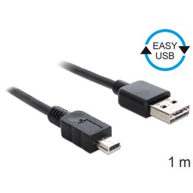   Delock EASY-USB 2.0 -A apa > USB 2.0 mini apa kábel, 1 m (DL-83362)