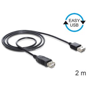   Delock EASY-USB 2.0 -A apa > USB 2.0-A anya hosszabbító kábel, 2 m (DL-83371)