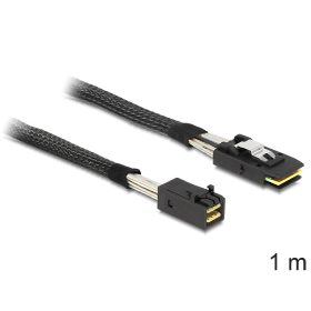   Delock Mini SAS HD x 4 SFF 8643 apa > Mini SAS x 4 36 Pin SFF 8087 apa kábel, 1 m (DL-83389)
