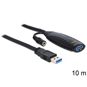 Delock USB 3.0 aktív hosszabbító kábel, 10 m (DL-83415)