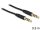 Delock sztereó kábel 3.5 mm 4 pin csatlakozó > csatlakozó, 0,5 m, fekete (DL-83434)